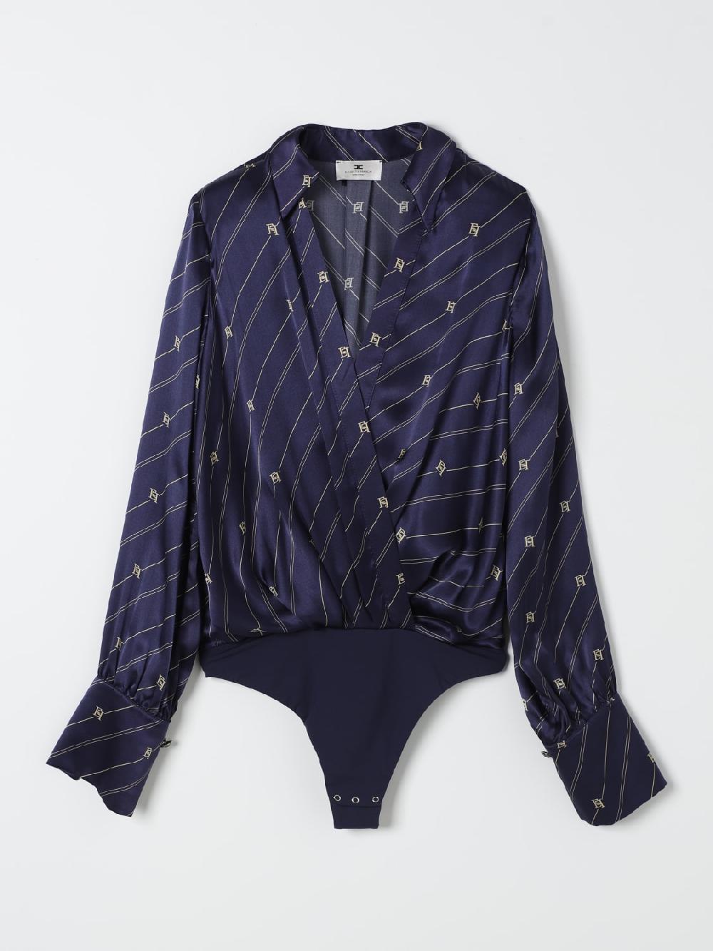 Giglio Body Elisabetta Franchi Crêpe Con Stampa Logo