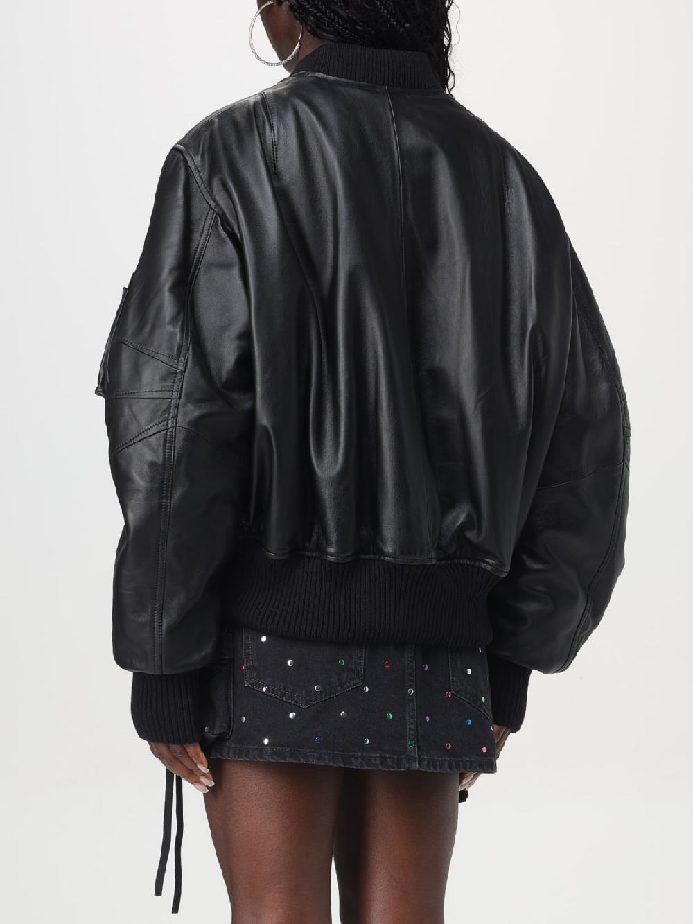 Giglio Bomber In Pelle Di Agnello The Attico Oversize
