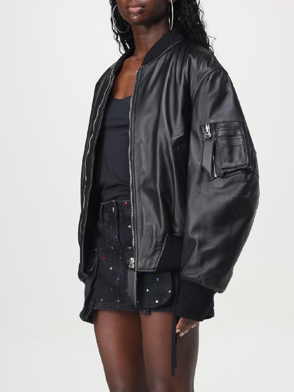 Giglio Bomber In Pelle Di Agnello The Attico Oversize