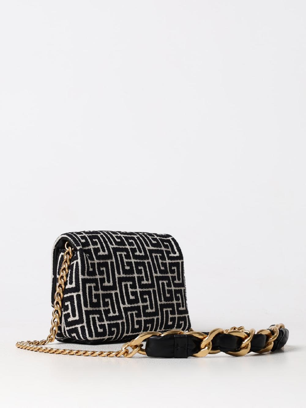 Giglio Borsa 1945 Balmain In Cotone Con Monogram Jacquard