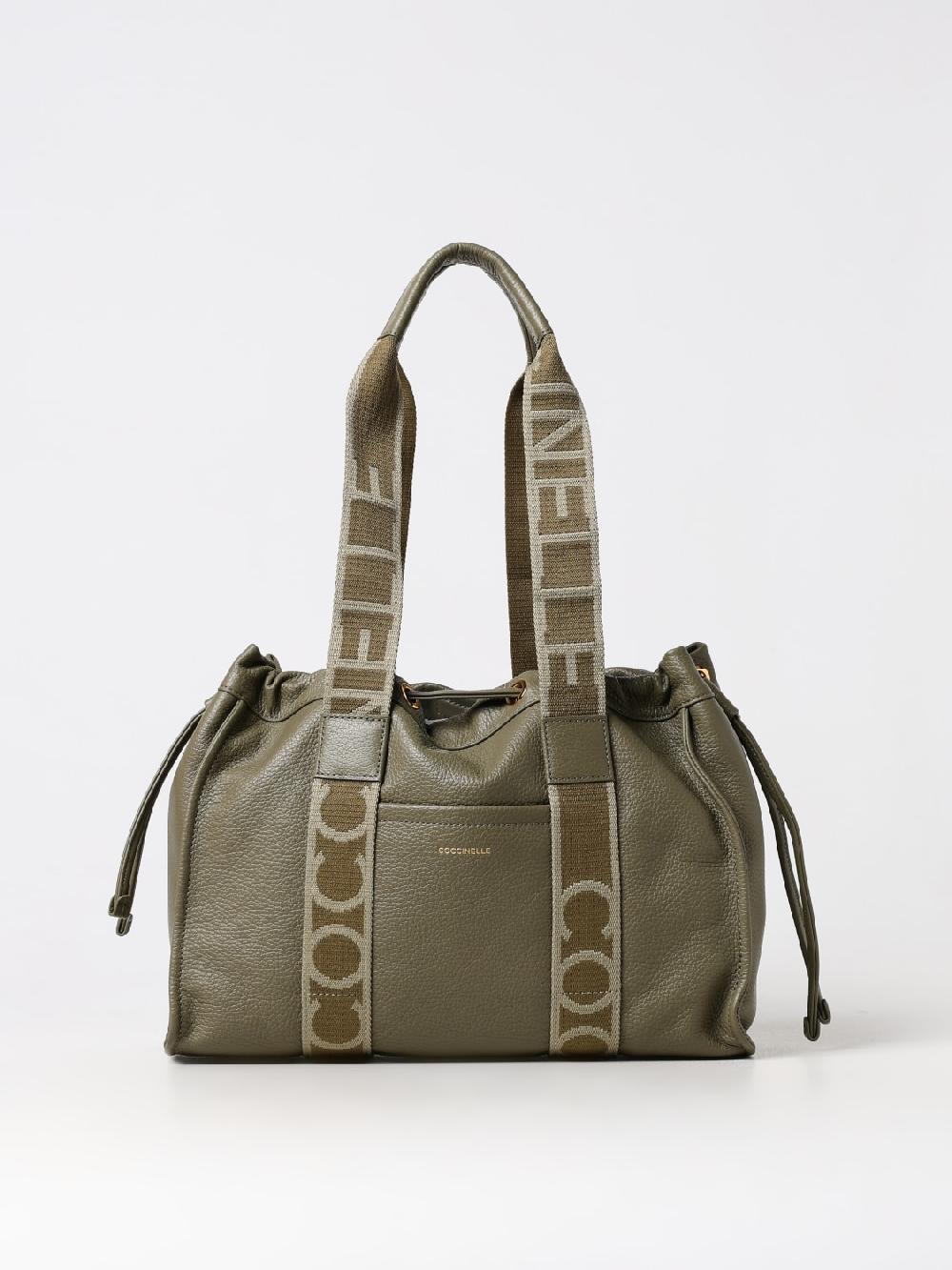 Giglio Borsa 2Day Signature Coccinelle in pelle a grana