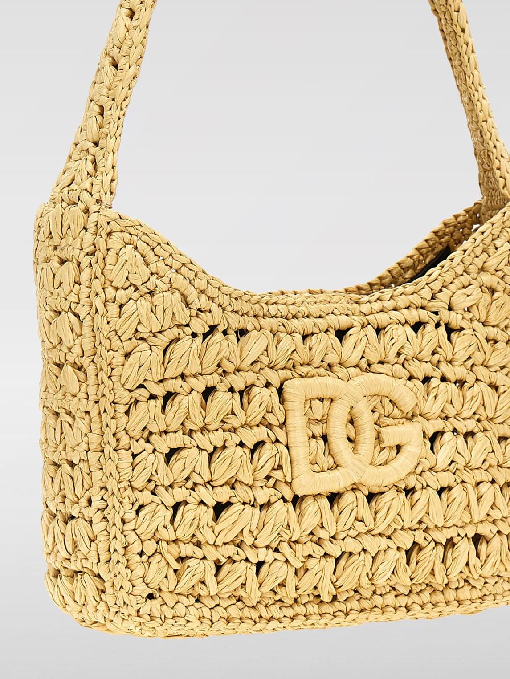 Giglio Borsa 3.5 Dolce & Gabbana In Rafia Intrecciata