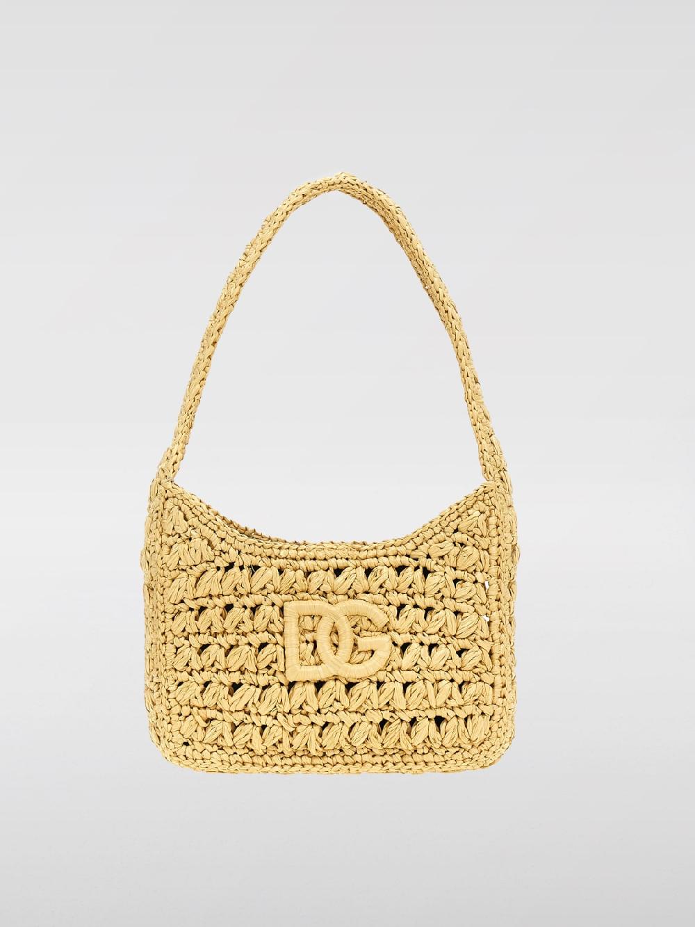 Giglio Borsa 3.5 Dolce & Gabbana in rafia intrecciata