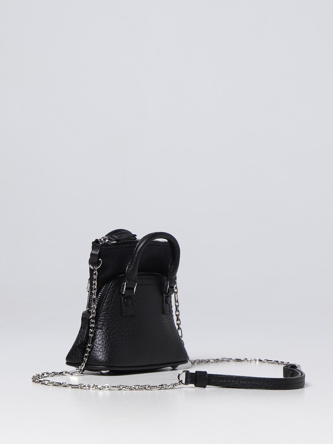 Giglio Borsa 5AC Baby Maison Margiela In Pelle A Grana E Canvas