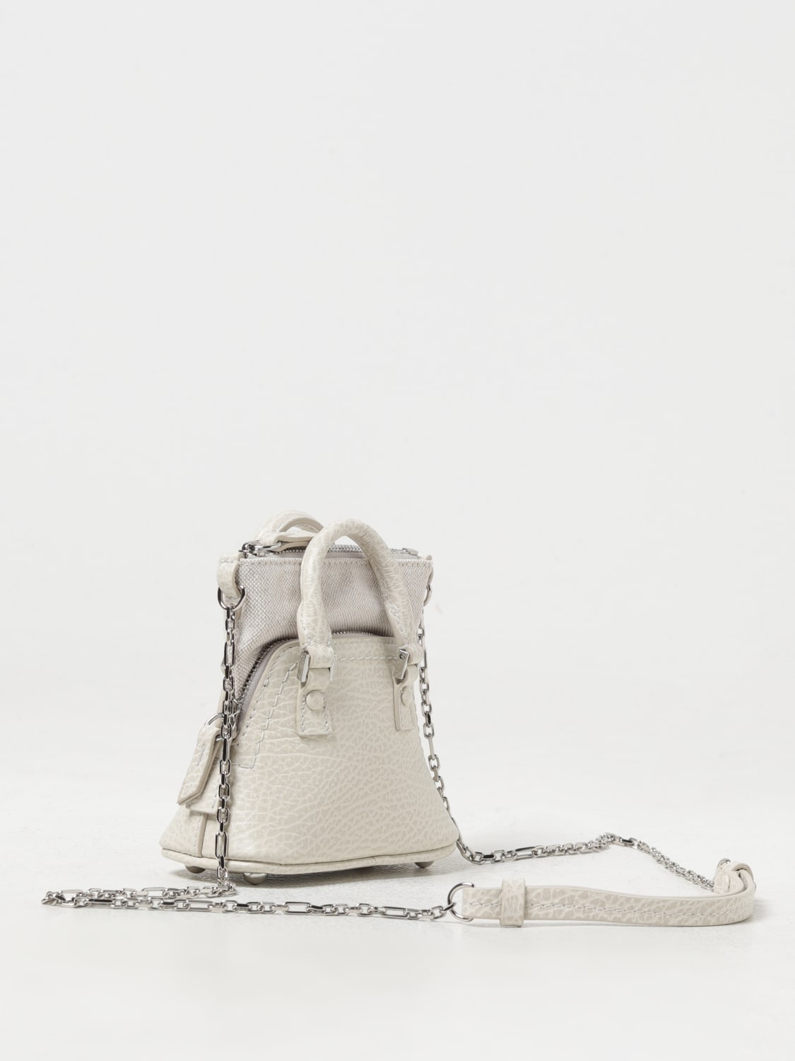 Giglio Borsa 5AC Classique Baby Maison Margiela In Pelle A Grana E Canvas