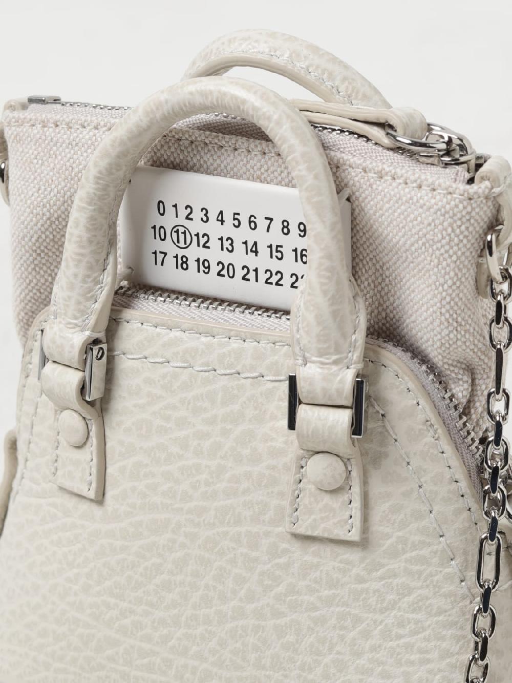 Giglio Borsa 5AC Classique Baby Maison Margiela In Pelle A Grana E Canvas