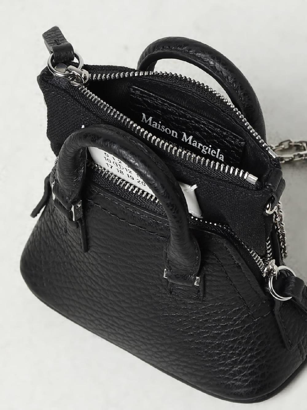 Giglio Borsa 5AC Classique Baby Maison Margiela In Pelle A Grana E Canvas