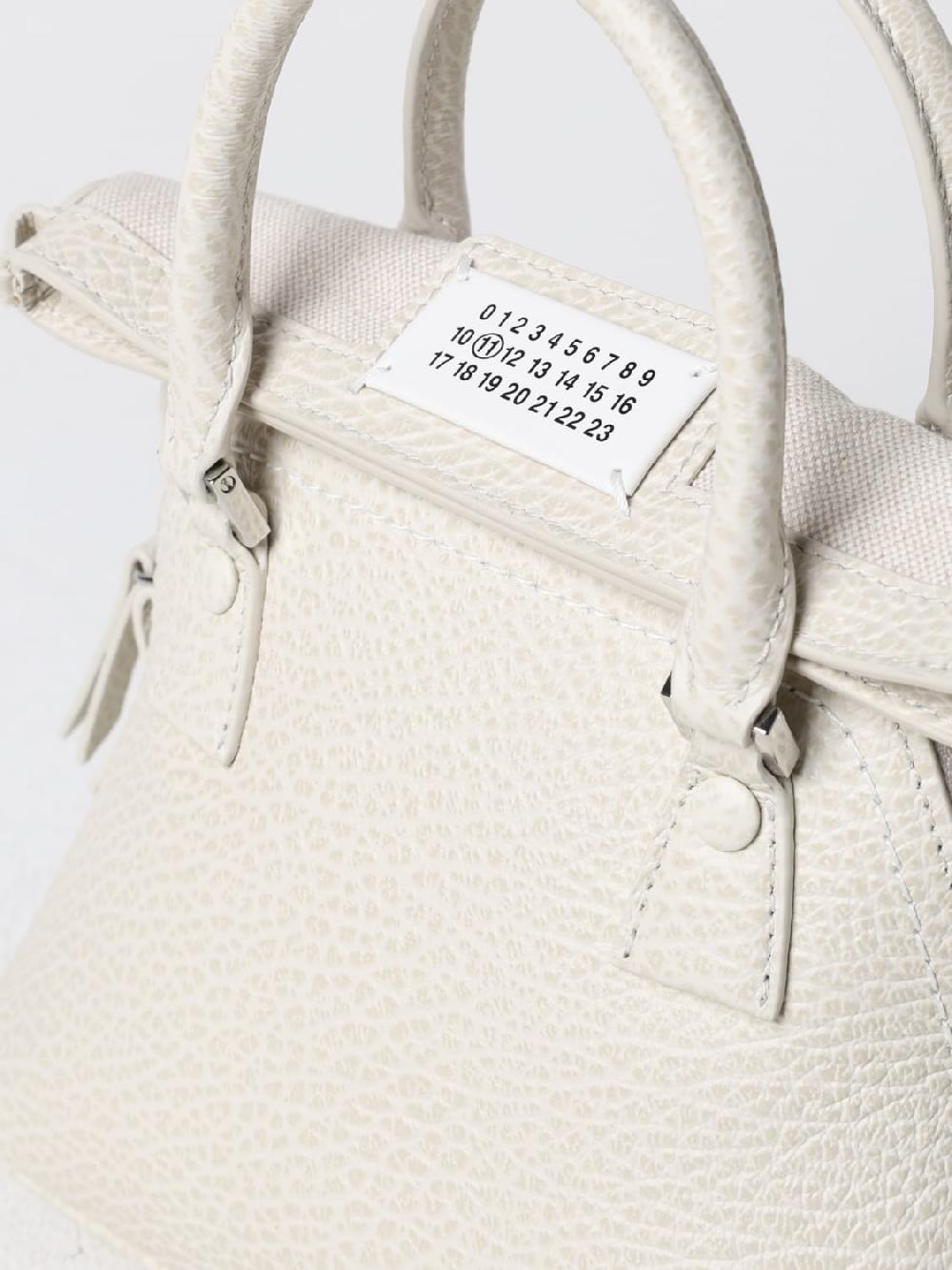 Giglio Borsa 5AC Maison Margiela In Pelle A Grana E Canvas