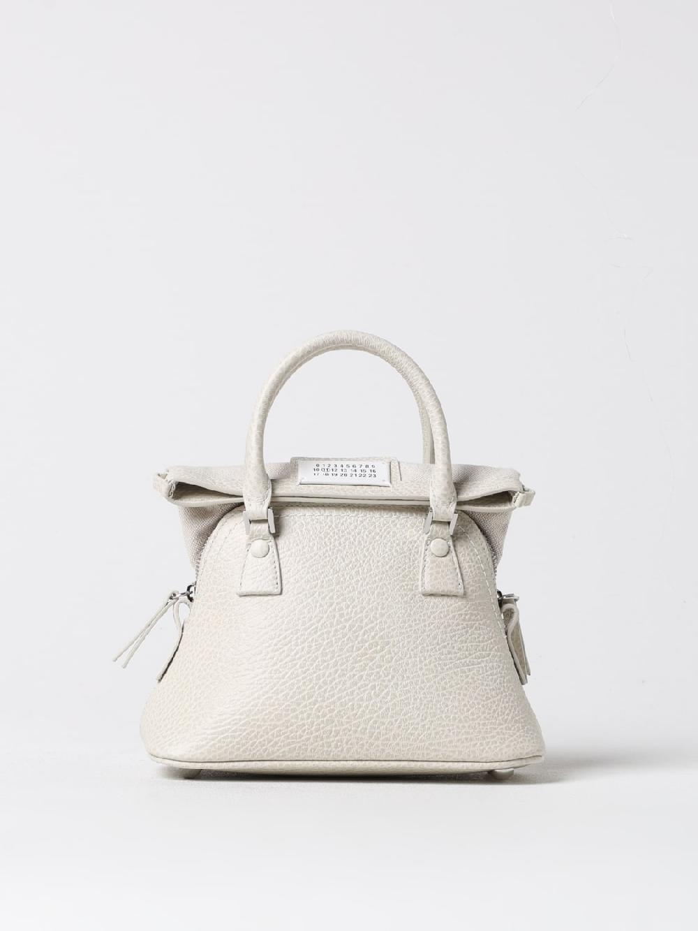 Giglio Borsa 5AC Maison Margiela in pelle a grana e canvas