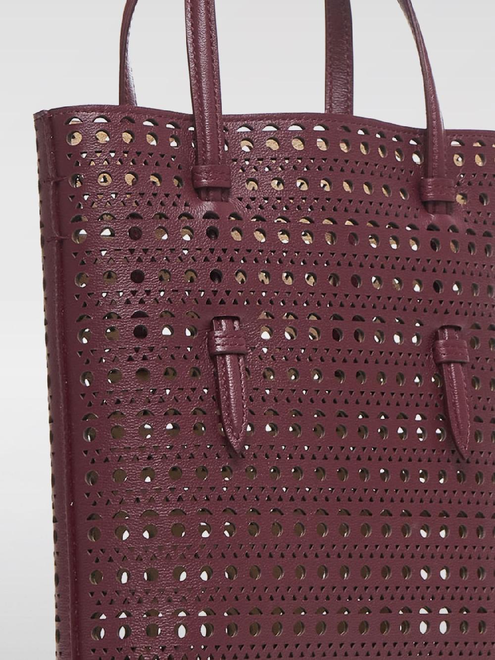 Giglio Borsa A Mano Tote Mina AlaÏa In Pelle Traforata