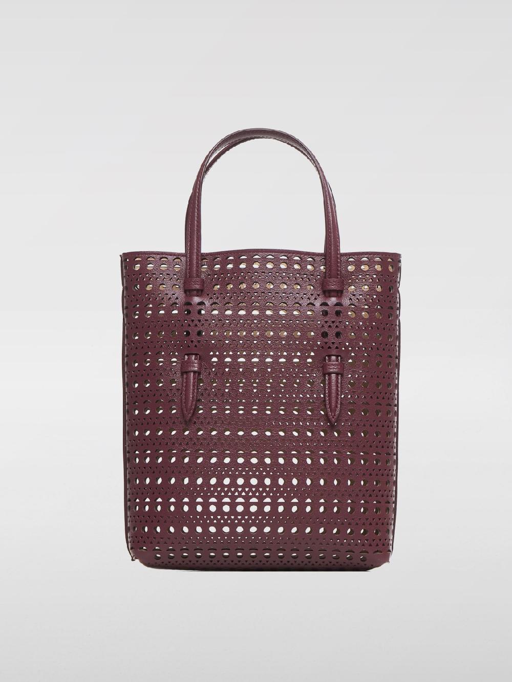 Giglio Borsa a mano tote Mina AlaÏa in pelle traforata