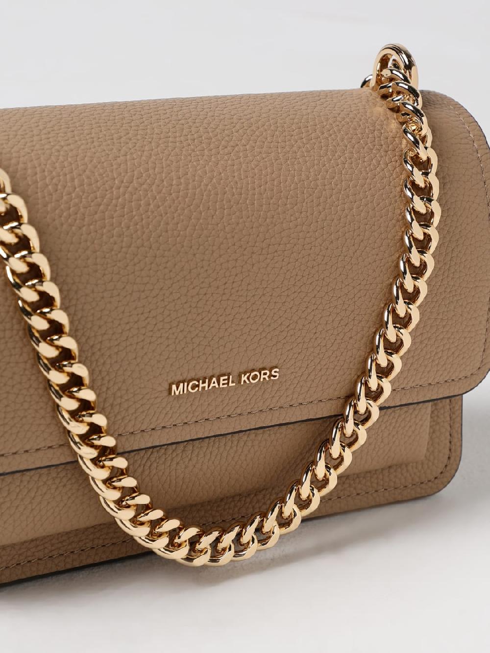 Giglio Borsa A Spalla Michael Kors In Pelle A Grana