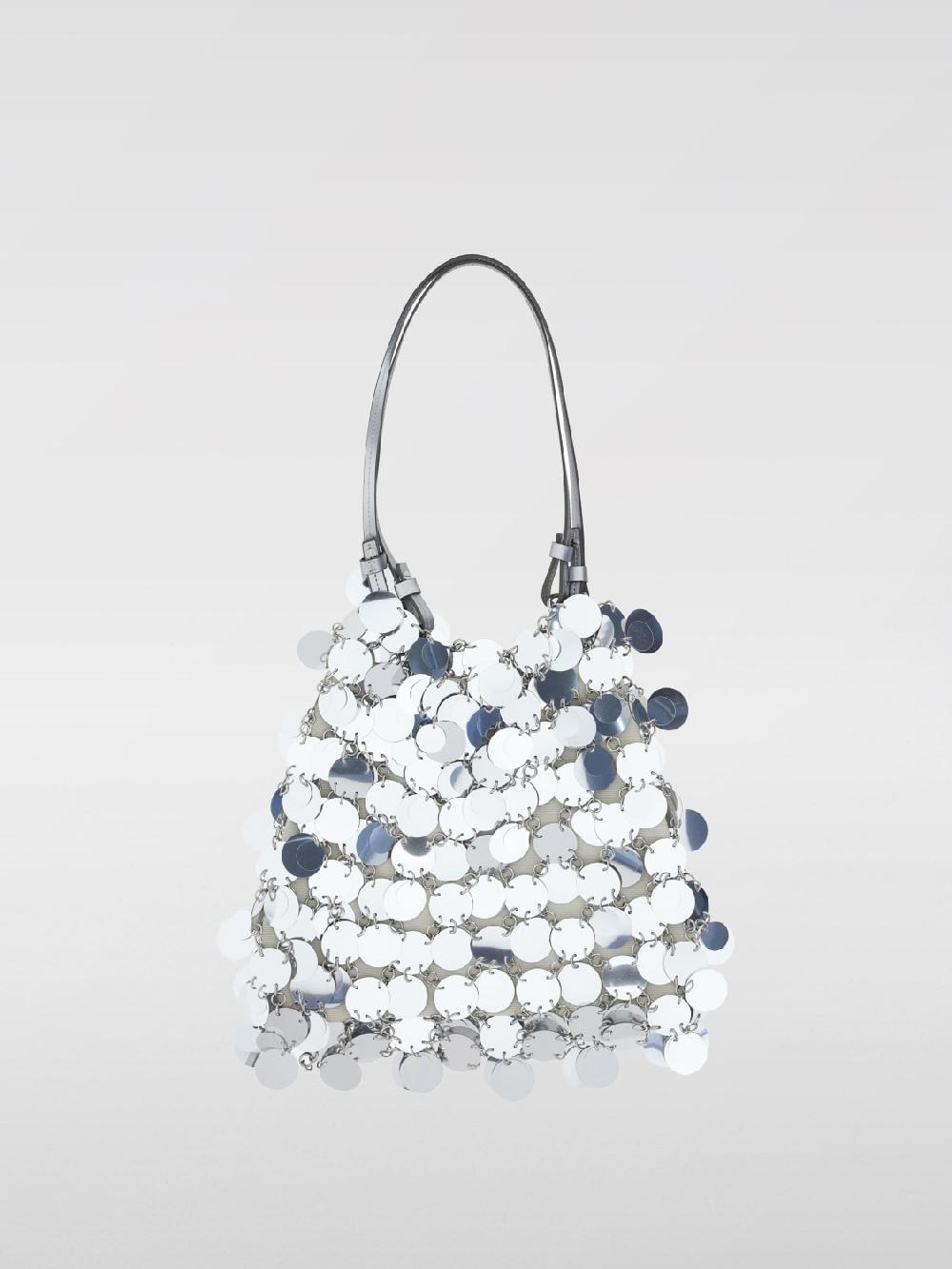 Giglio Borsa A Spalla Sparkle Large Con Paillettes Rabanne