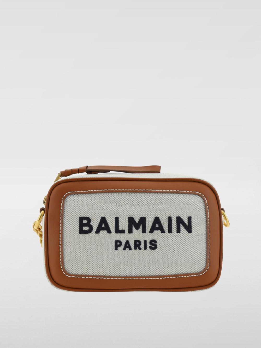 Giglio Borsa a tracolla B-Army Balmain in pelle e cotone