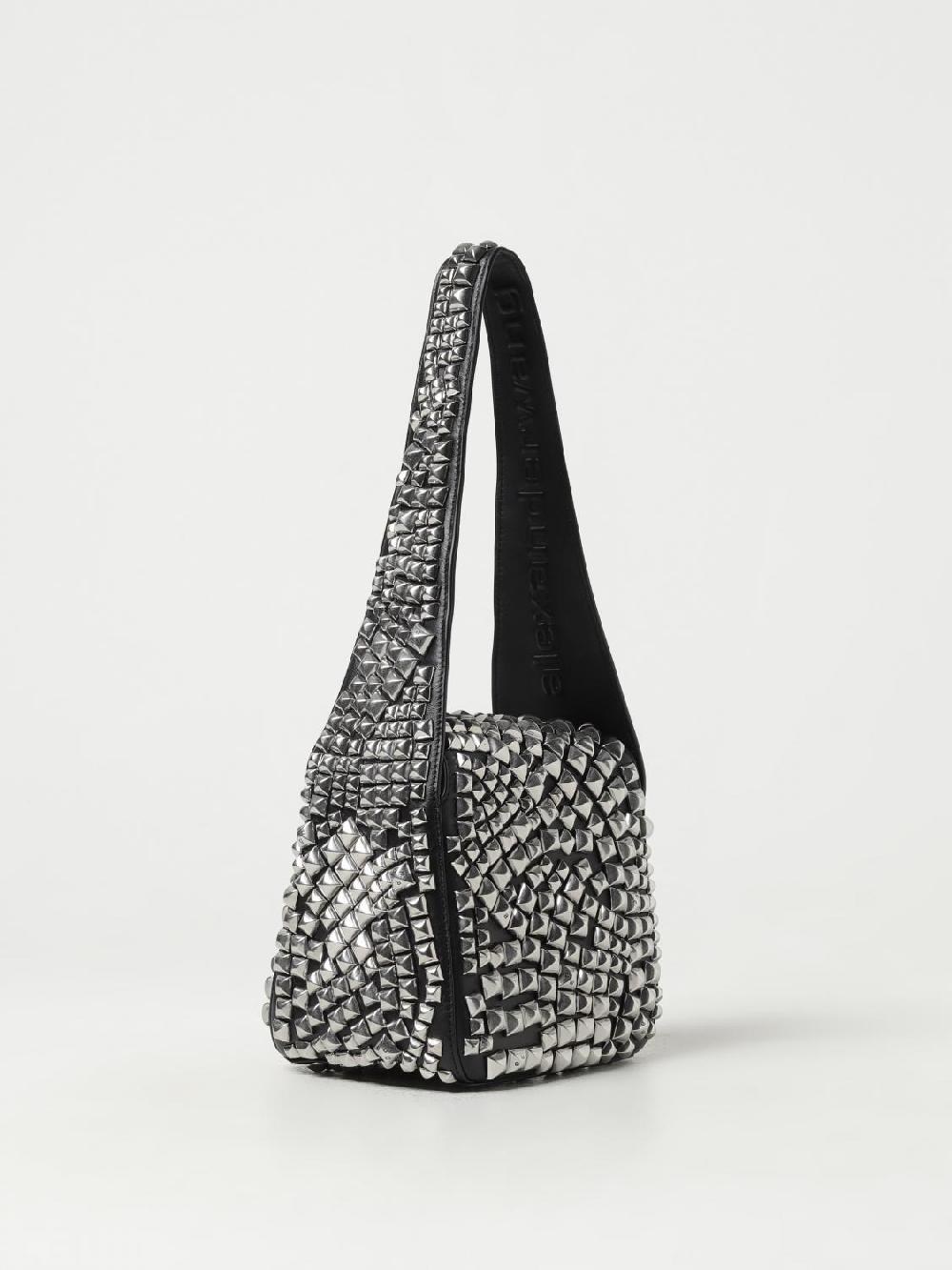 Giglio Borsa Alexander Wang In Pelle Con Borchie All Over