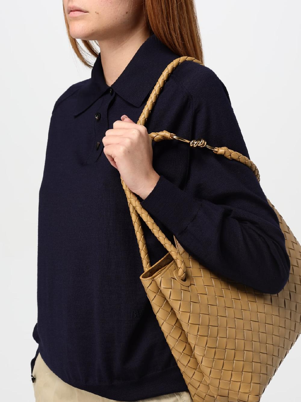 Giglio Borsa Andiamo Bottega Veneta In Nappa Intrecciata