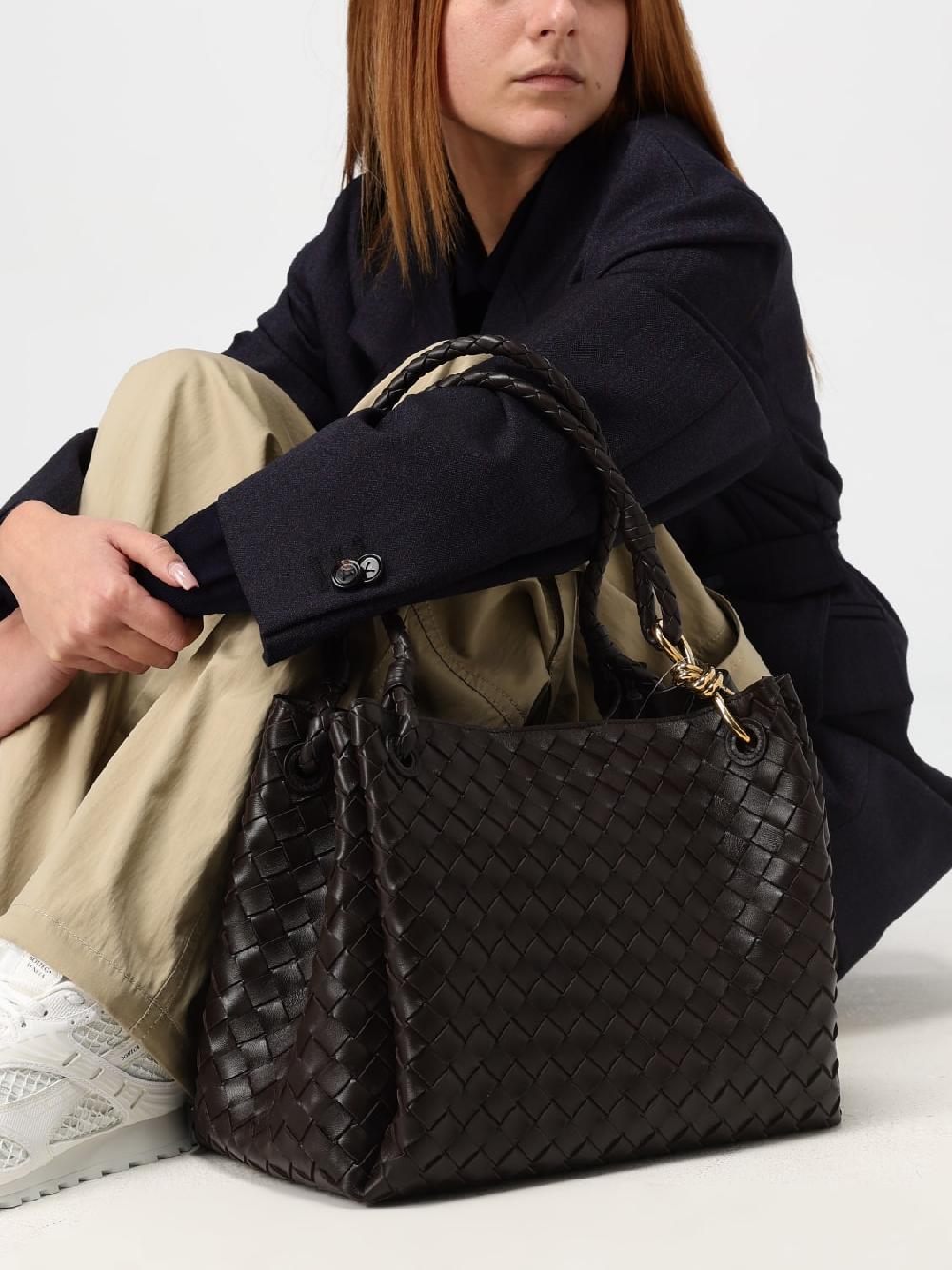 Giglio Borsa Andiamo Parachute Bottega Veneta In Nappa Intrecciata