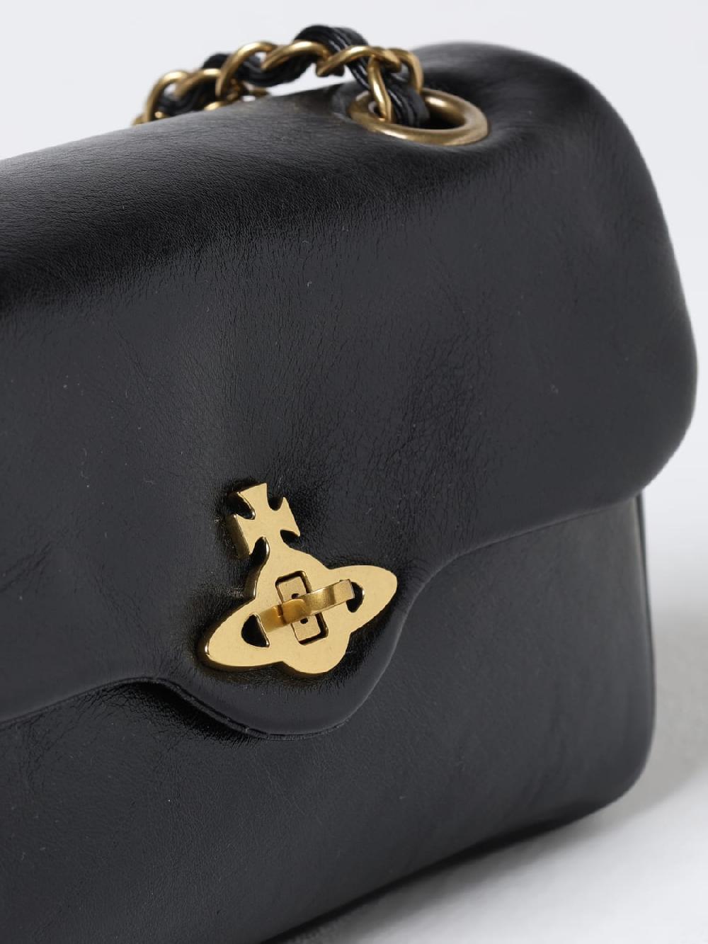 Giglio Borsa Anita Vivienne Westwood In Pelle A Grana Naturale