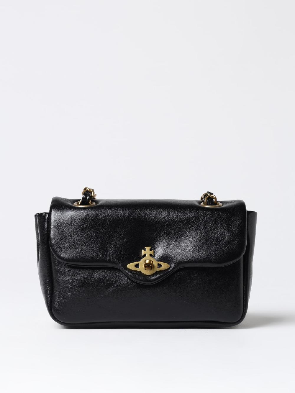 Giglio Borsa Anita Vivienne Westwood in pelle a grana naturale