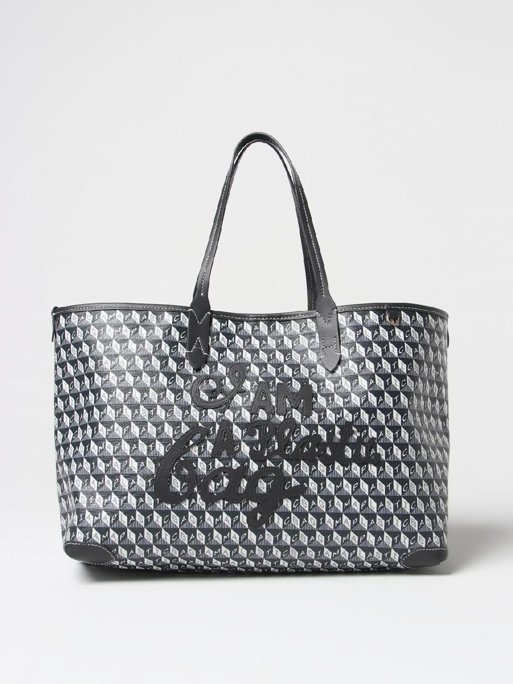 Giglio Borsa Anya Hindmarch in tessuto spalmato stampato
