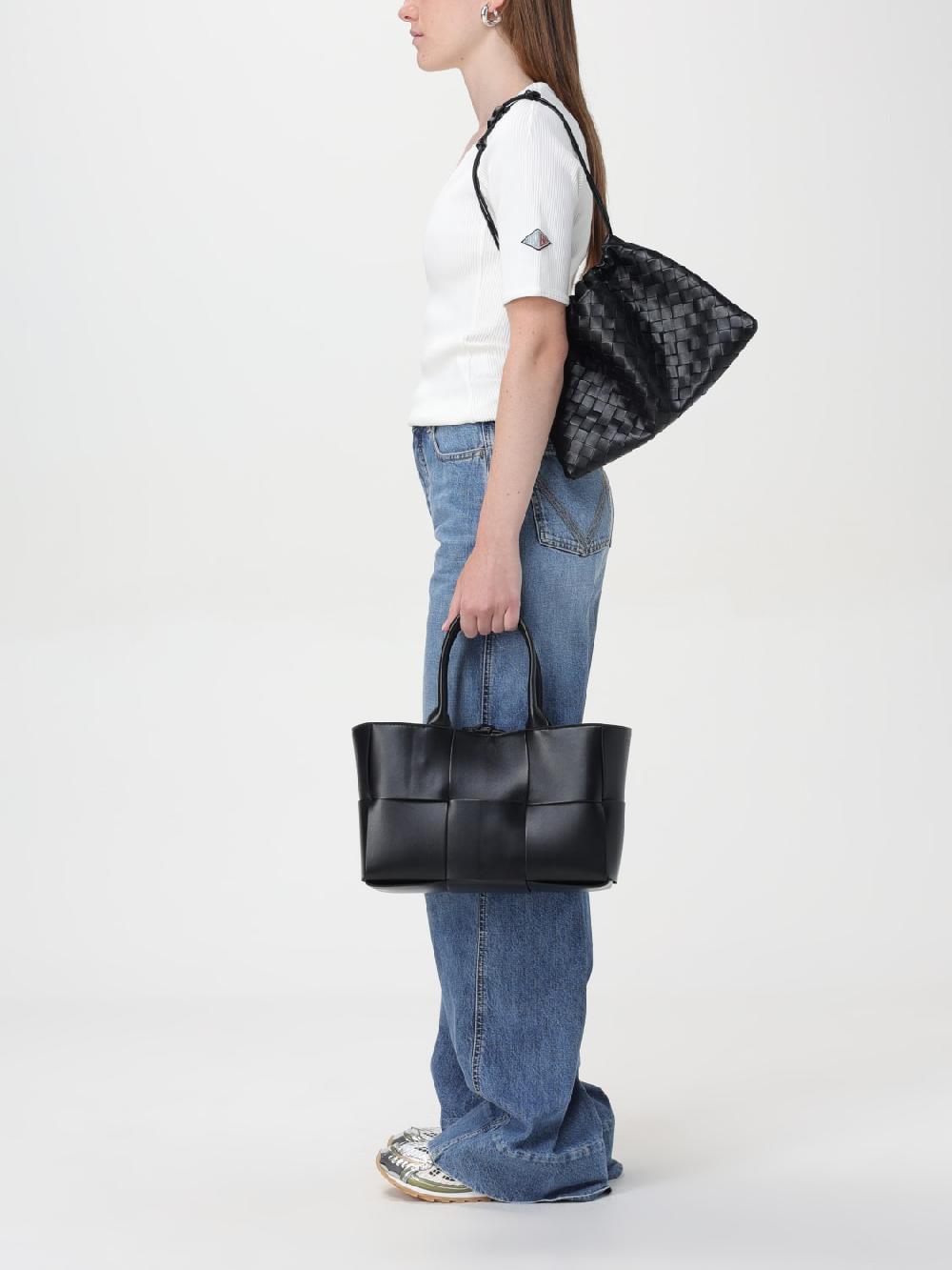 Giglio Borsa Arco Bottega Veneta In Nappa Intrecciata