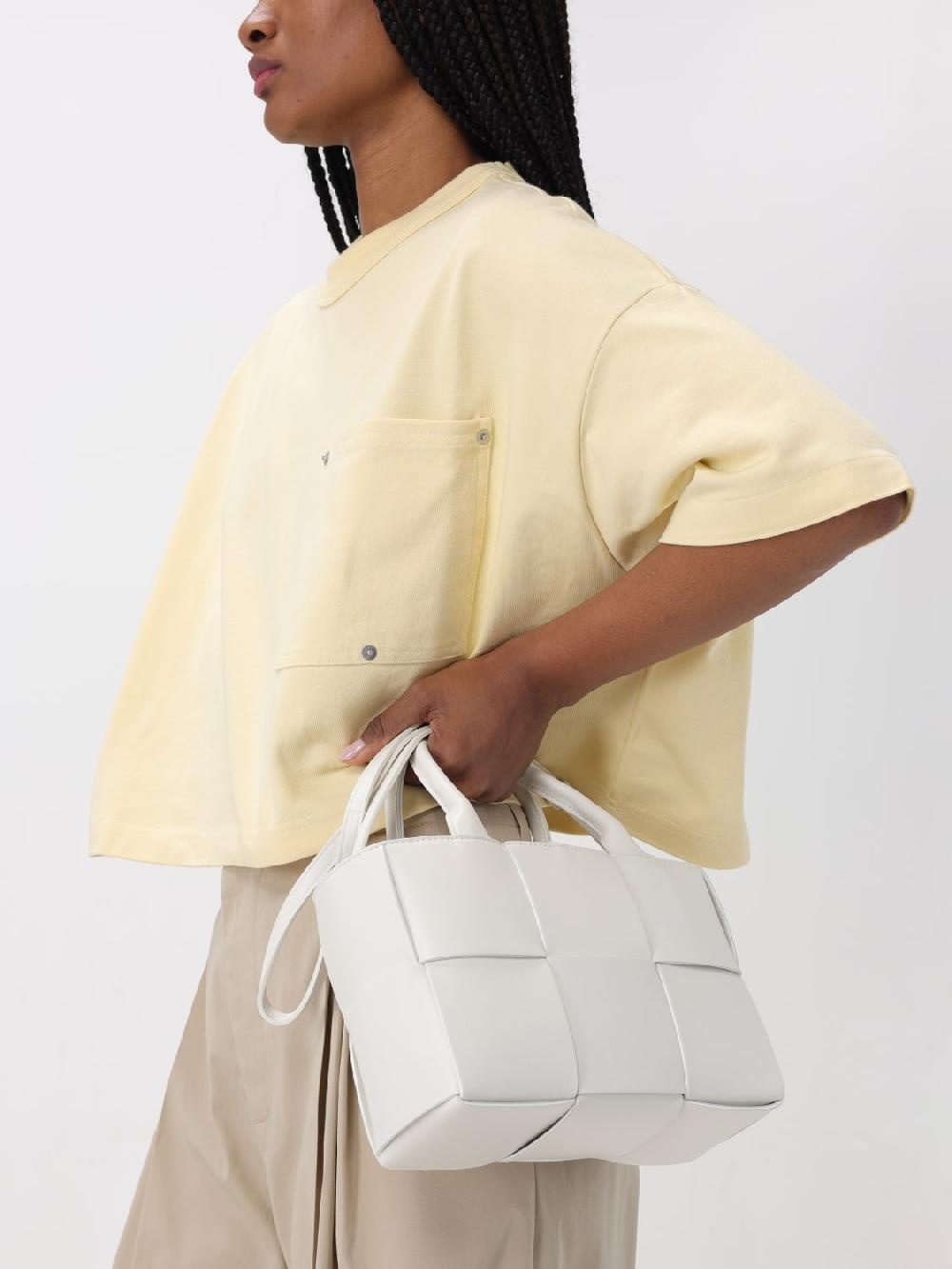 Giglio Borsa Arco Bottega Veneta In Nappa Intrecciata