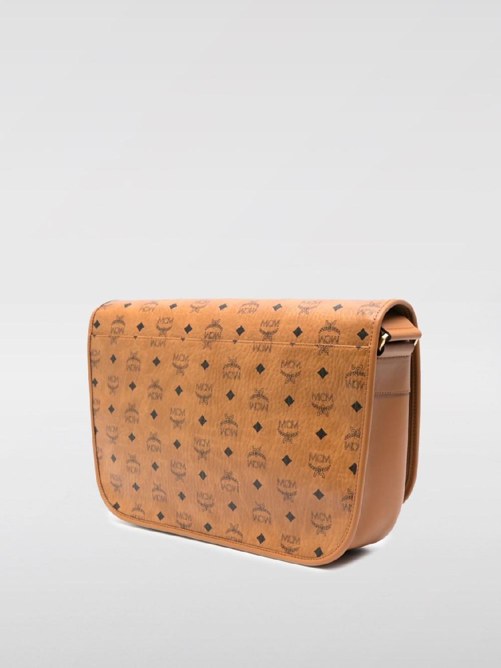 Giglio Borsa Aren Mcm In Cotone Spalmato Con Logo All Over