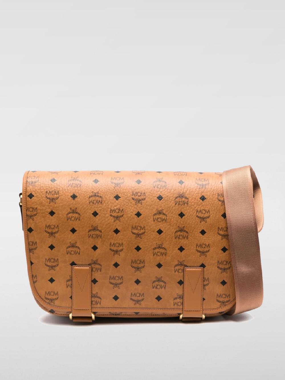 Giglio Borsa Aren Mcm in cotone spalmato con logo all over