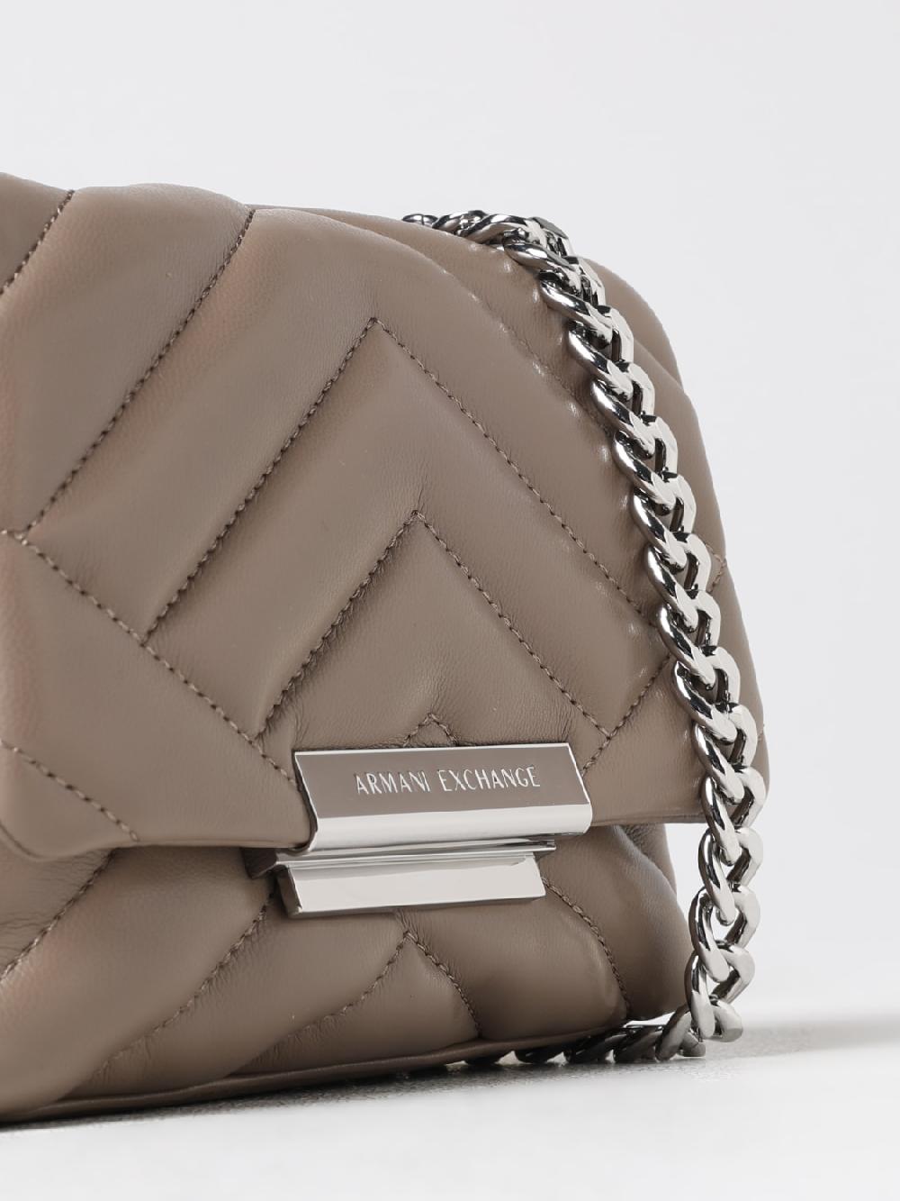 Giglio Borsa Armani Exchange In Nappa Sintetica Trapuntata Chevron