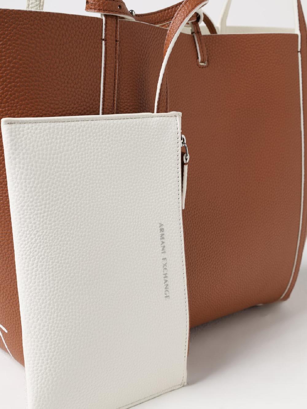 Giglio Borsa Armani Exchange In Pelle Sintetica A Grana