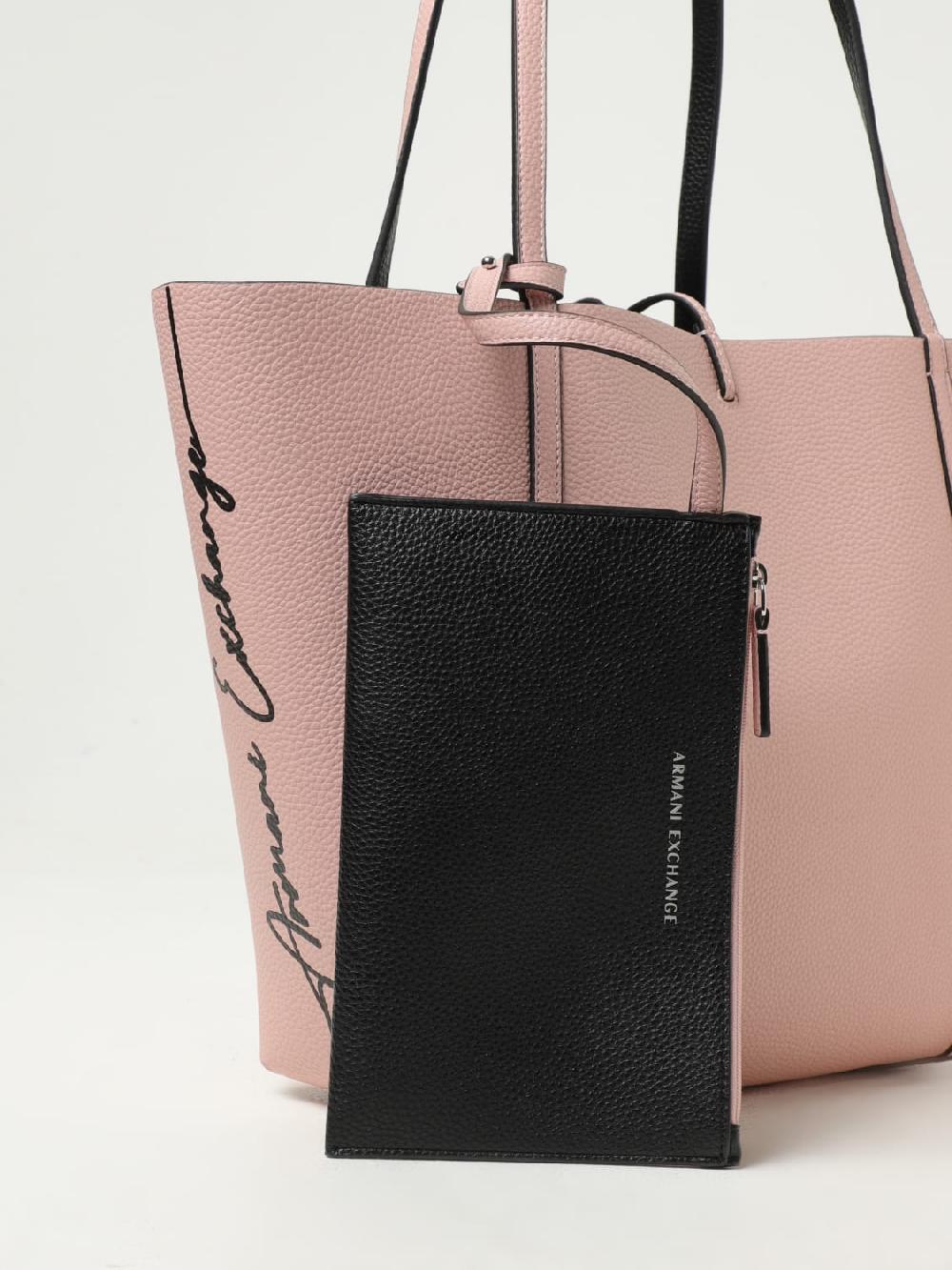 Giglio Borsa Armani Exchange In Pelle Sintetica A Grana