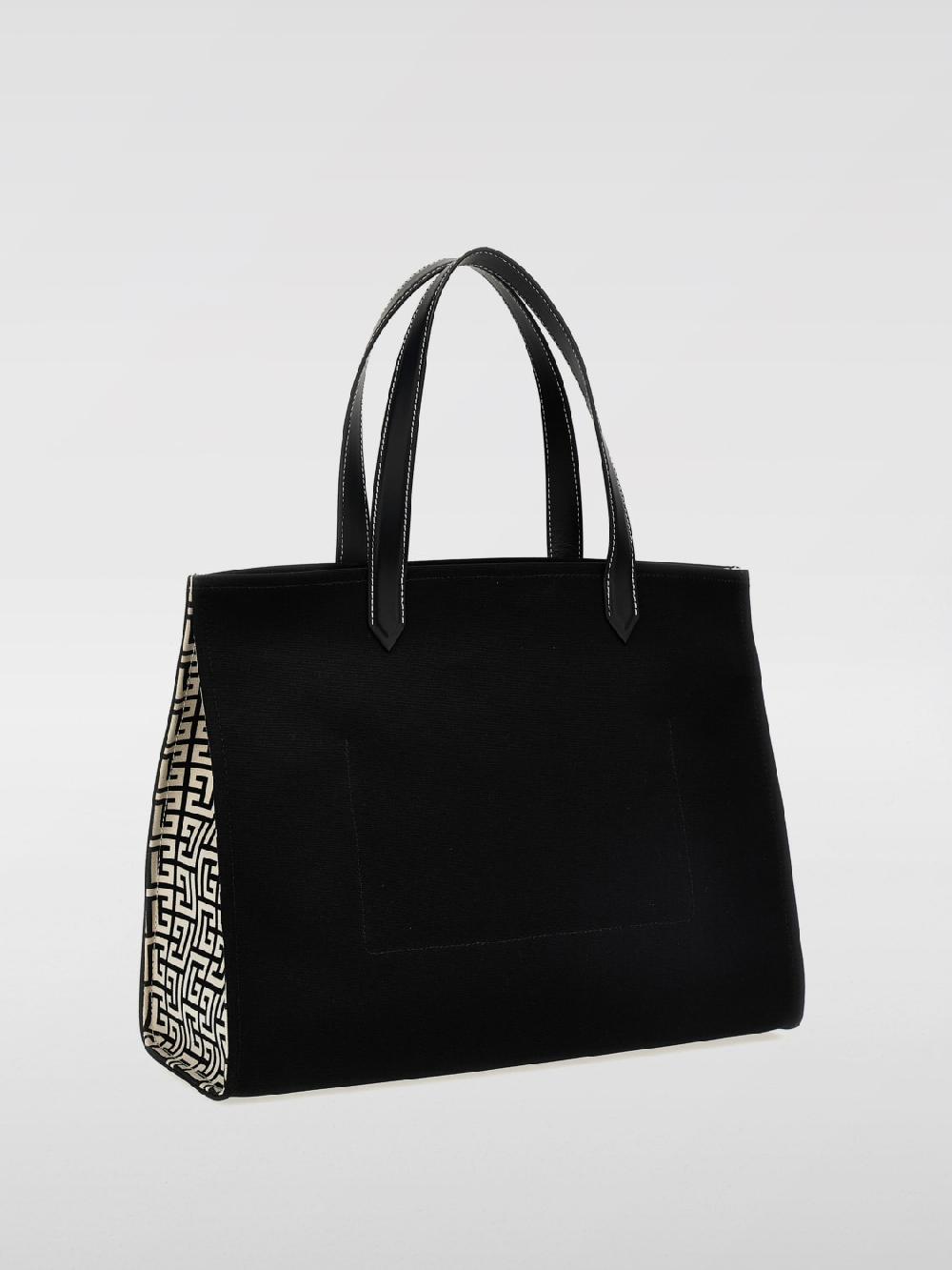 Giglio Borsa B-Army Balmain In Canvas Di Cotone E Pelle