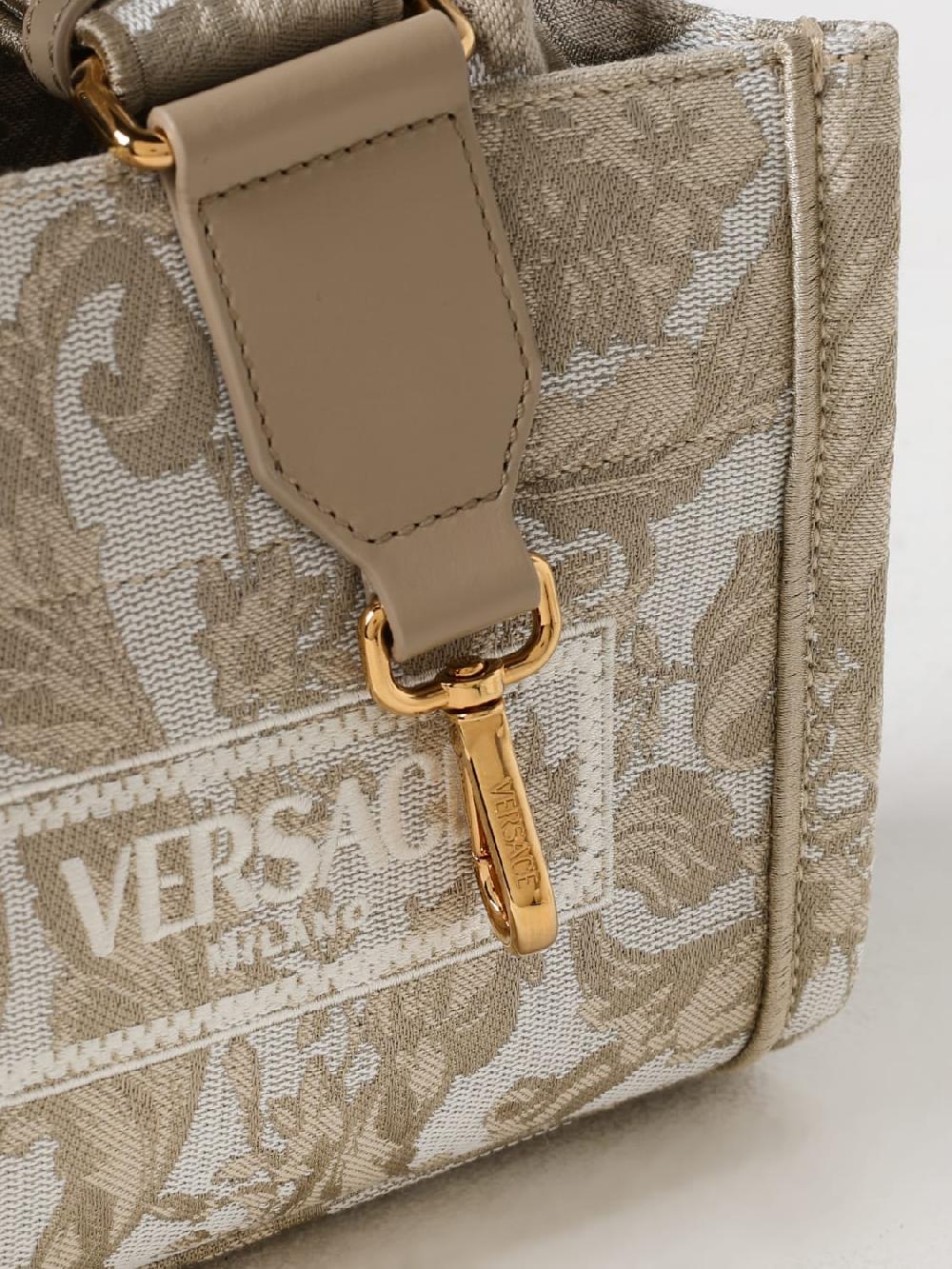 Giglio Borsa Baroque Athena Versace In Cotone Jacquard