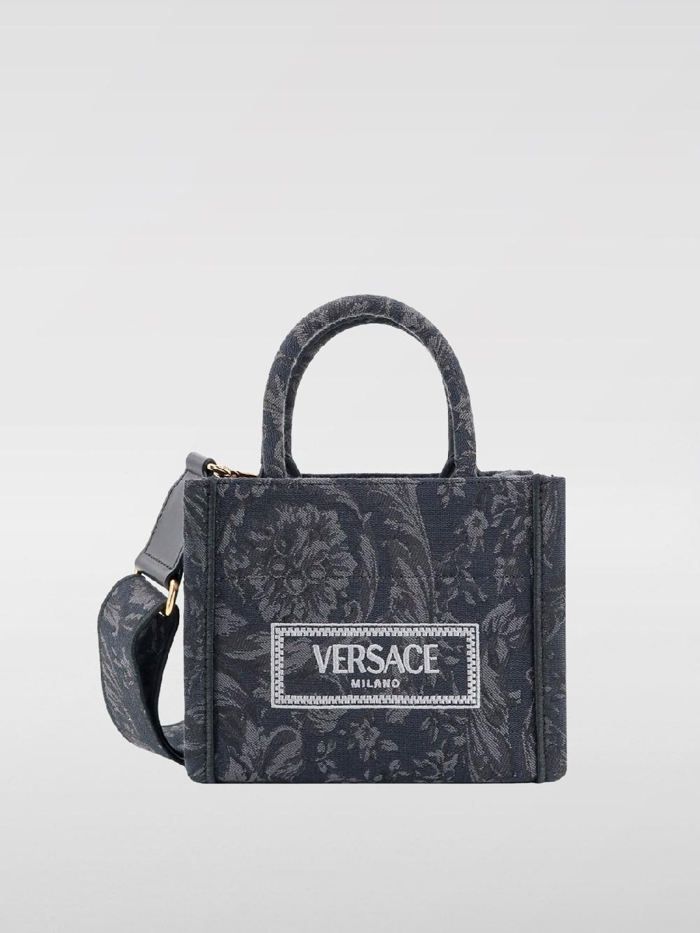 Giglio Borsa Baroque Athena Versace in cotone jacquard