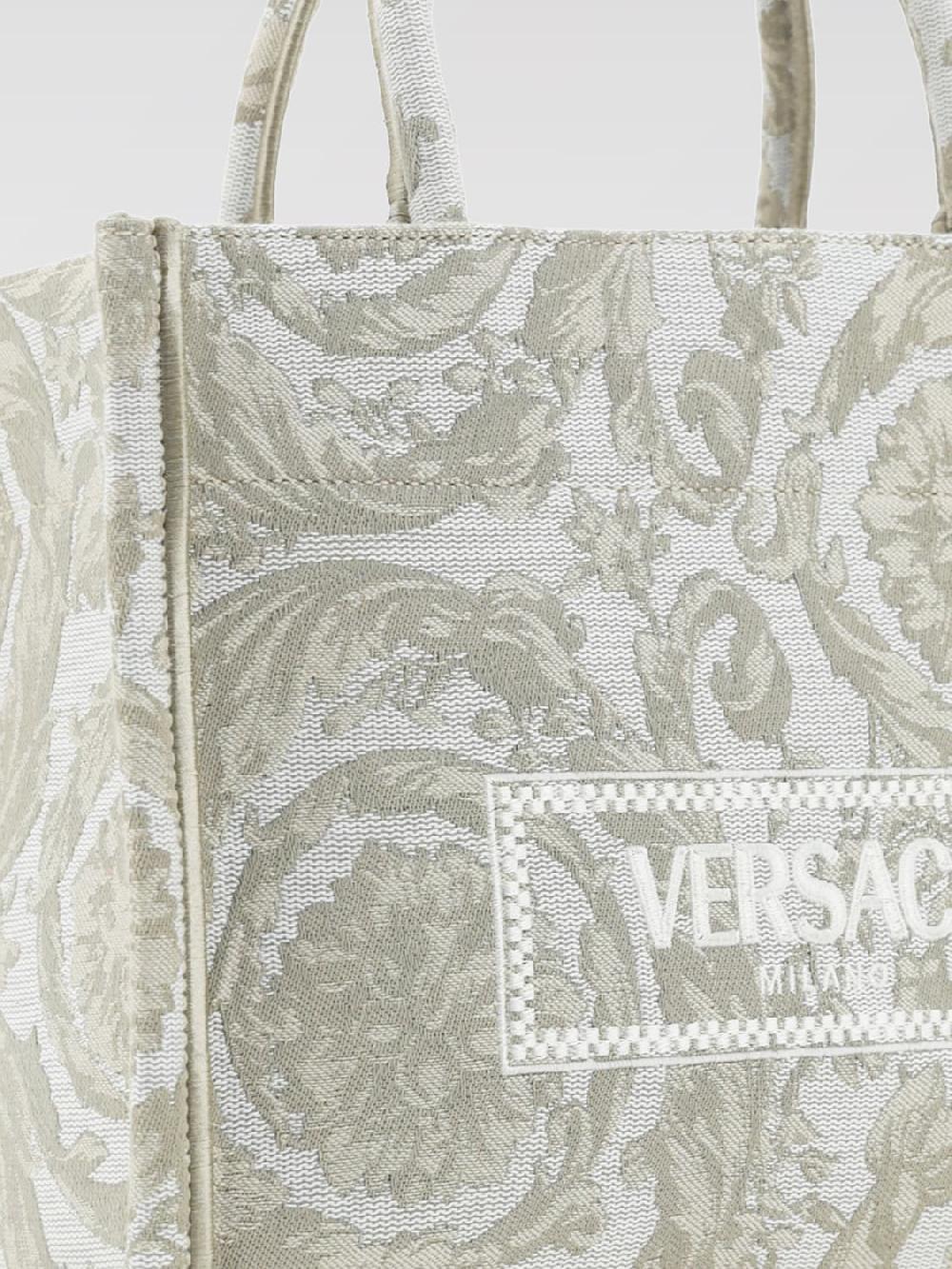 Giglio Borsa Baroque Athena Versace In Cotone Jacquard