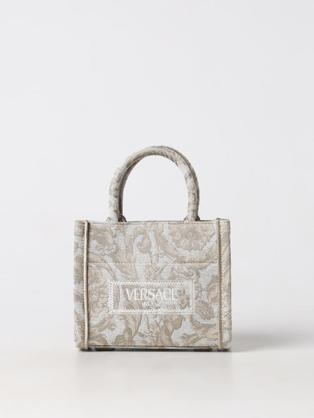 Giglio Borsa Baroque Athena Versace in cotone jacquard