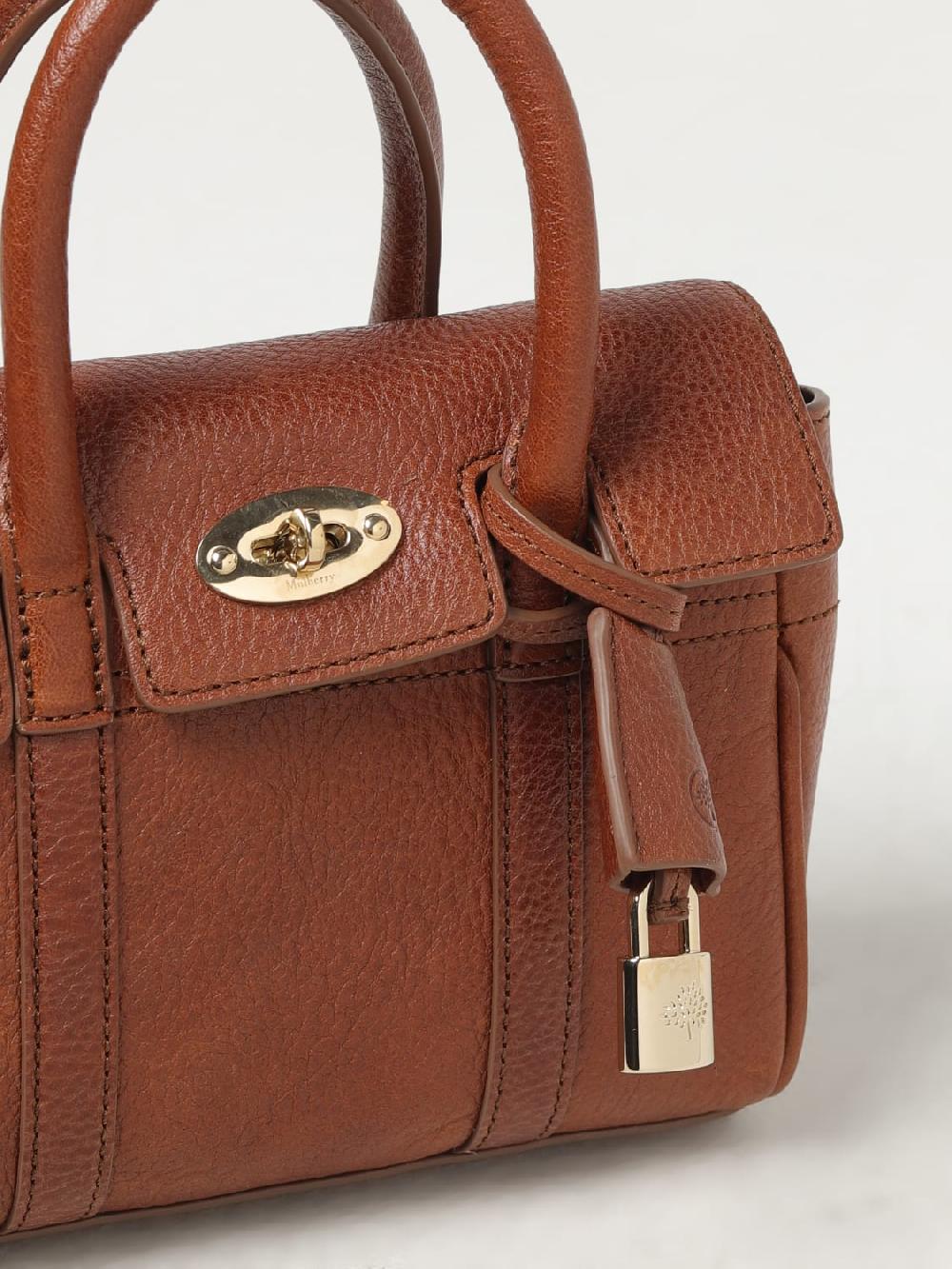 Giglio Borsa Bayswater Mini Mulberry In Pelle A Grana