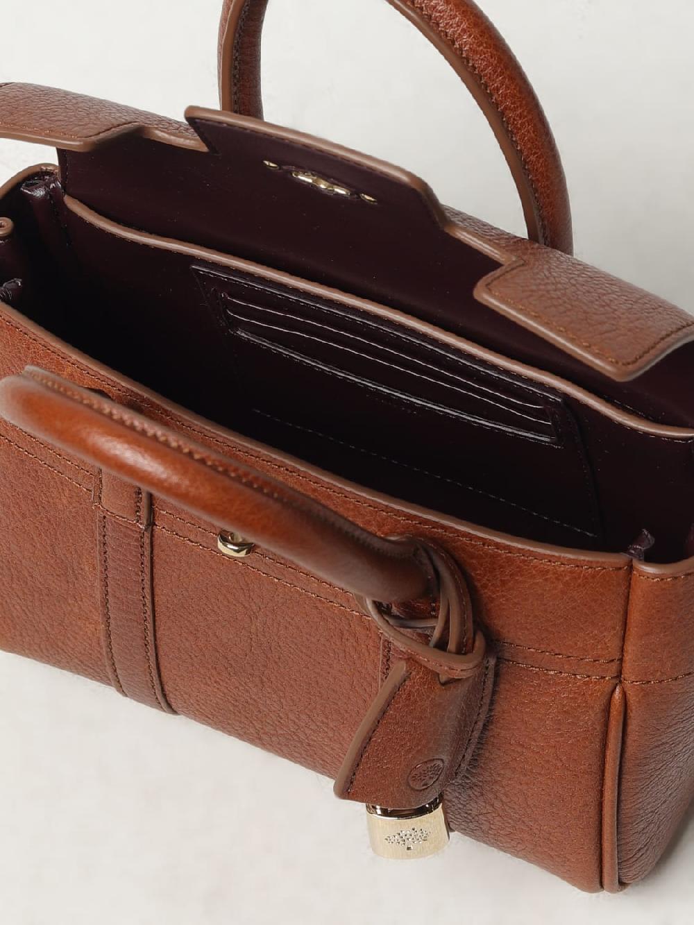 Giglio Borsa Bayswater Mini Mulberry In Pelle A Grana