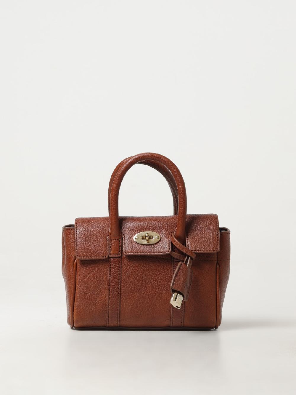 Giglio Borsa Bayswater Mini Mulberry in pelle a grana