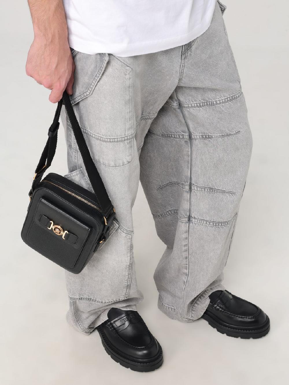 Giglio Borsa Biggie Versace In Pelle Con Medusa Versace