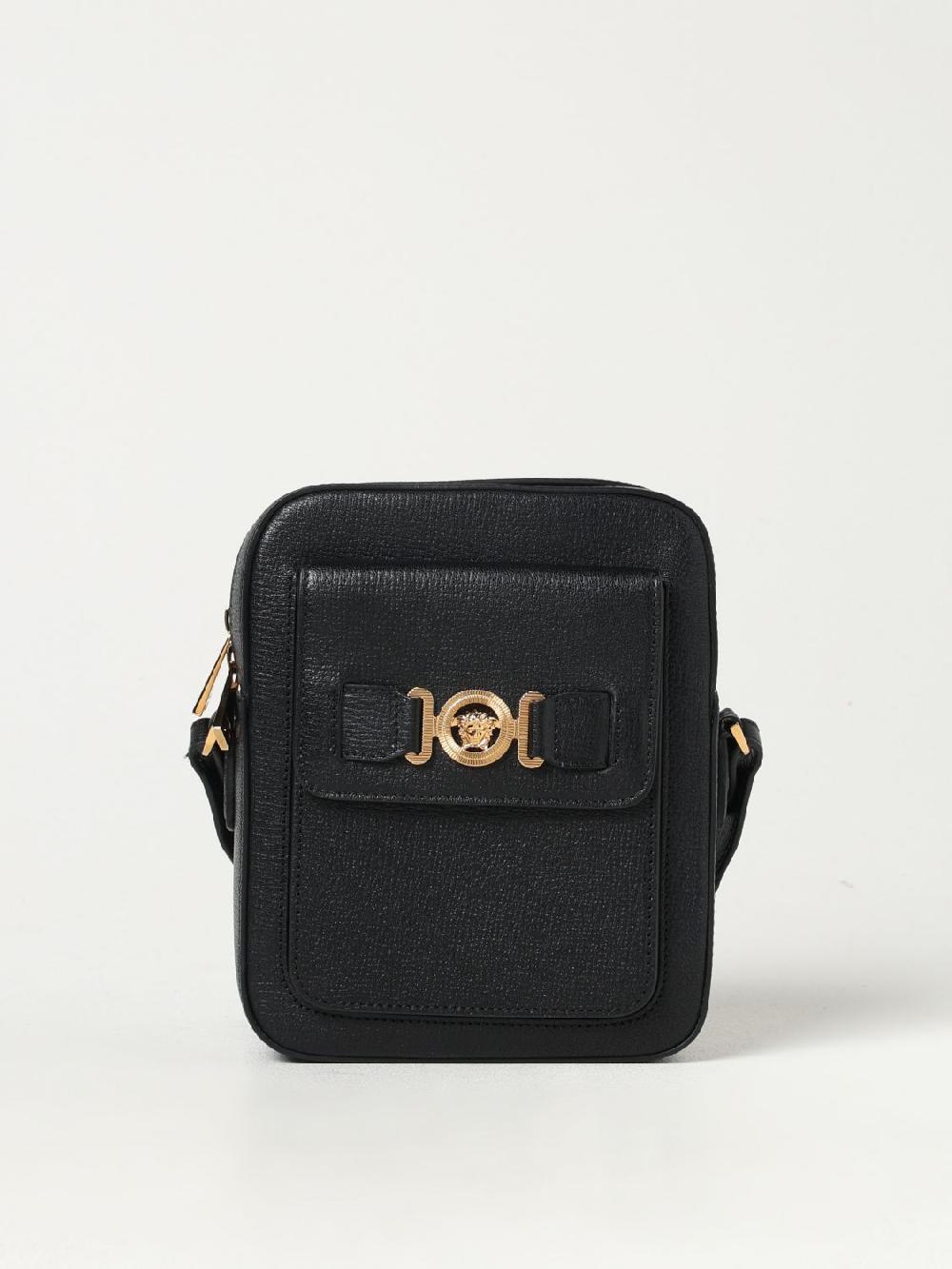 Giglio Borsa Biggie Versace in pelle con Medusa Versace