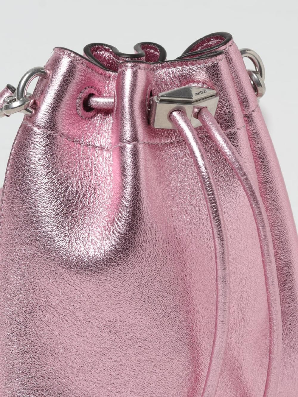 Giglio Borsa Bon Bon Cinch Mini Jimmy Choo In Nappa A Grana Laminata