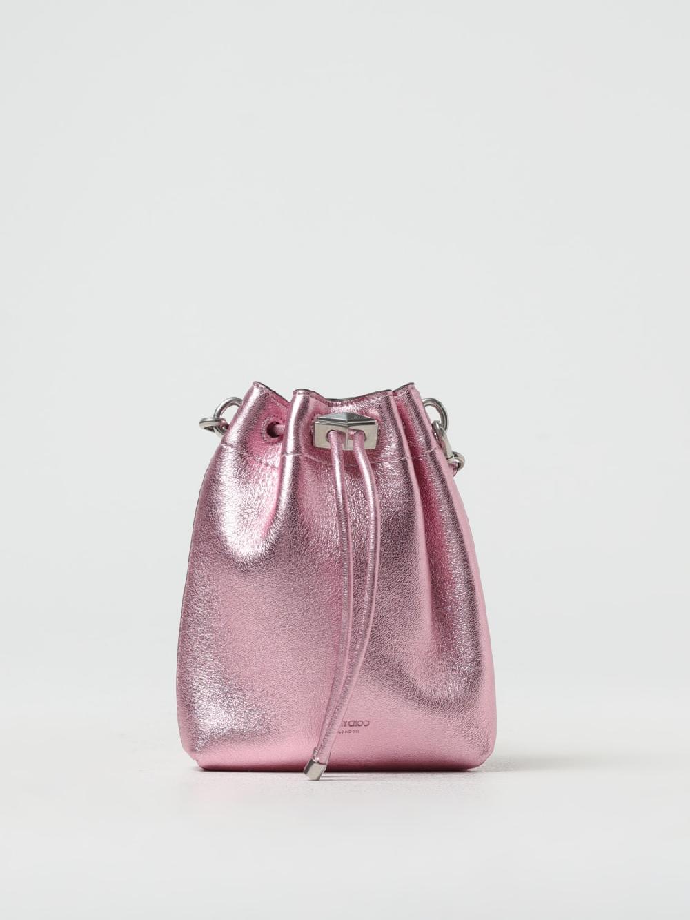 Giglio Borsa bon bon cinch mini jimmy choo in nappa a grana laminata