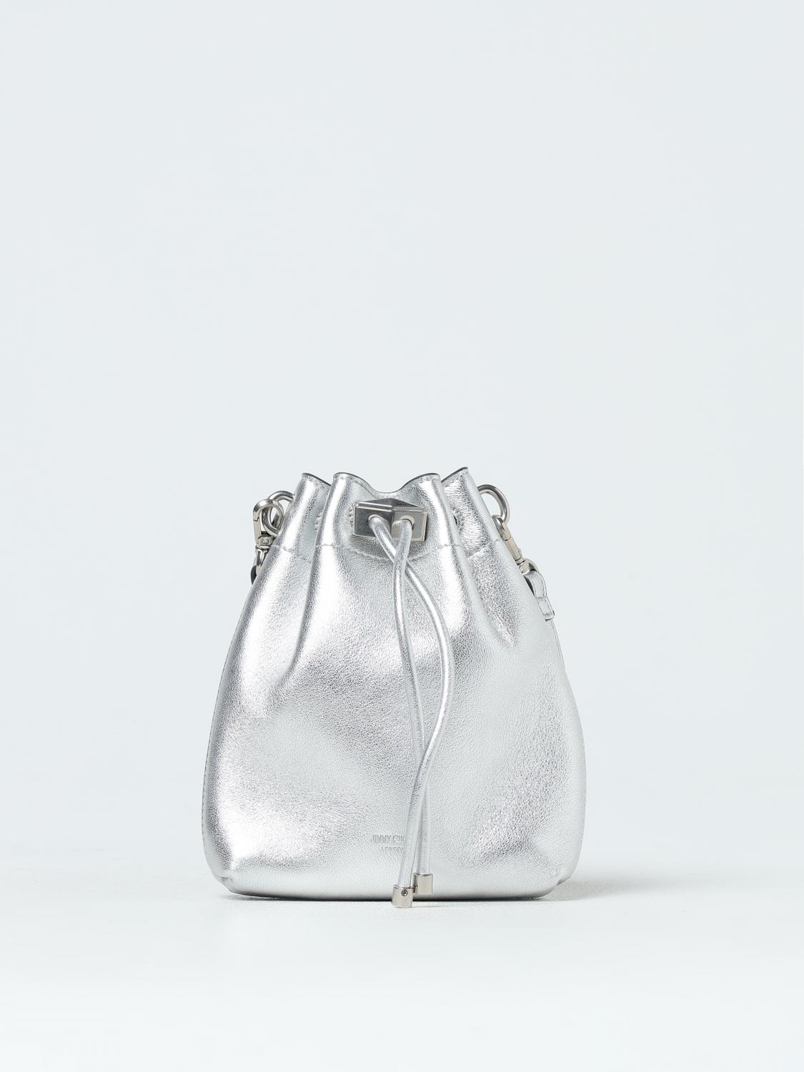 Giglio Borsa bon bon cinch mini jimmy choo in nappa a grana laminata