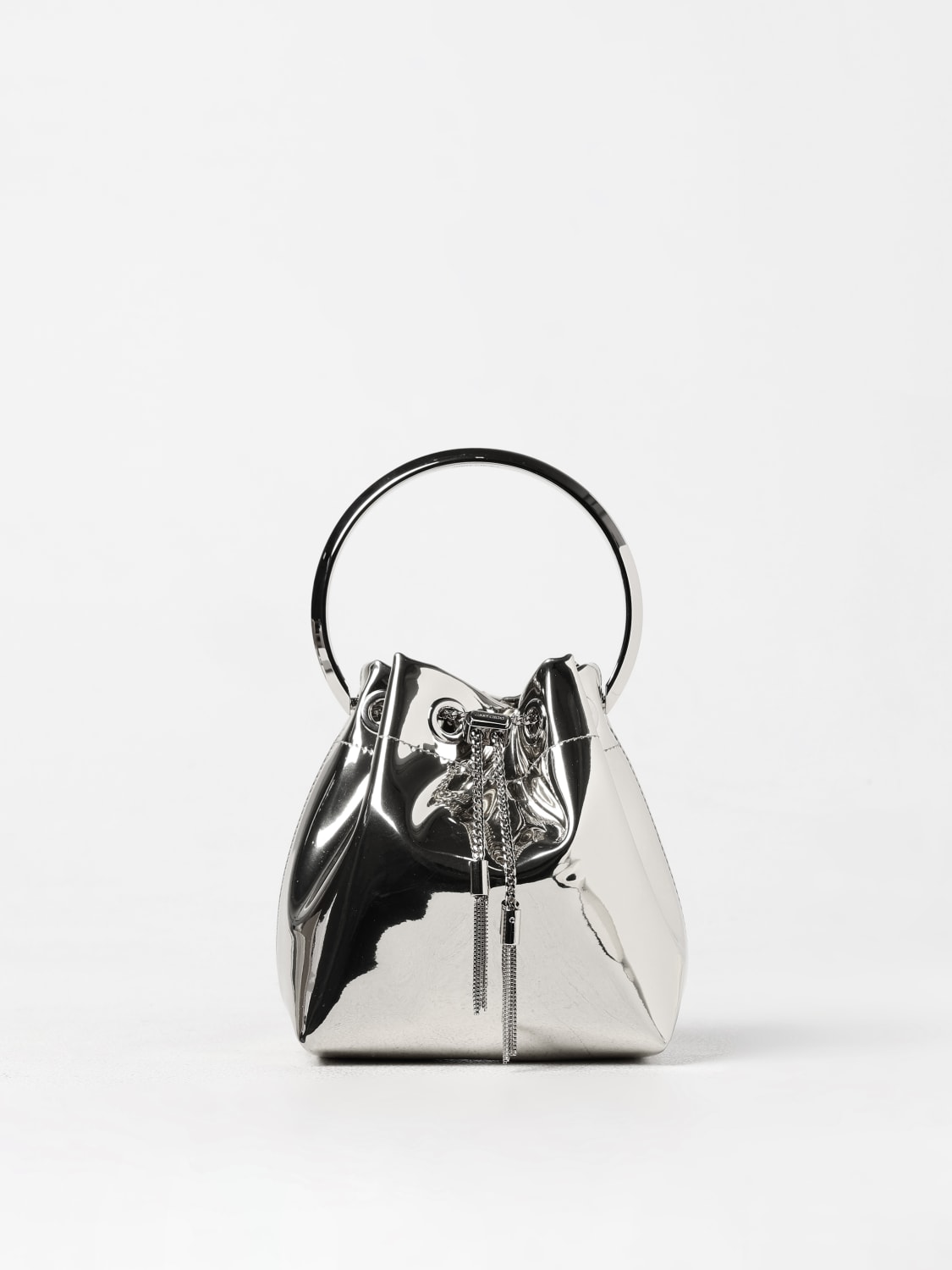 Giglio Borsa Bon Bon Jimmy Choo in vernice laminata