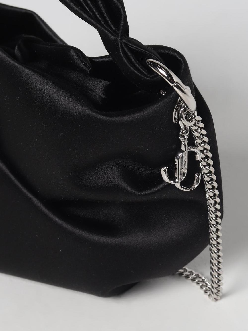 Giglio Borsa Bonny Jimmy Choo In Satin Con Manico Intrecciato