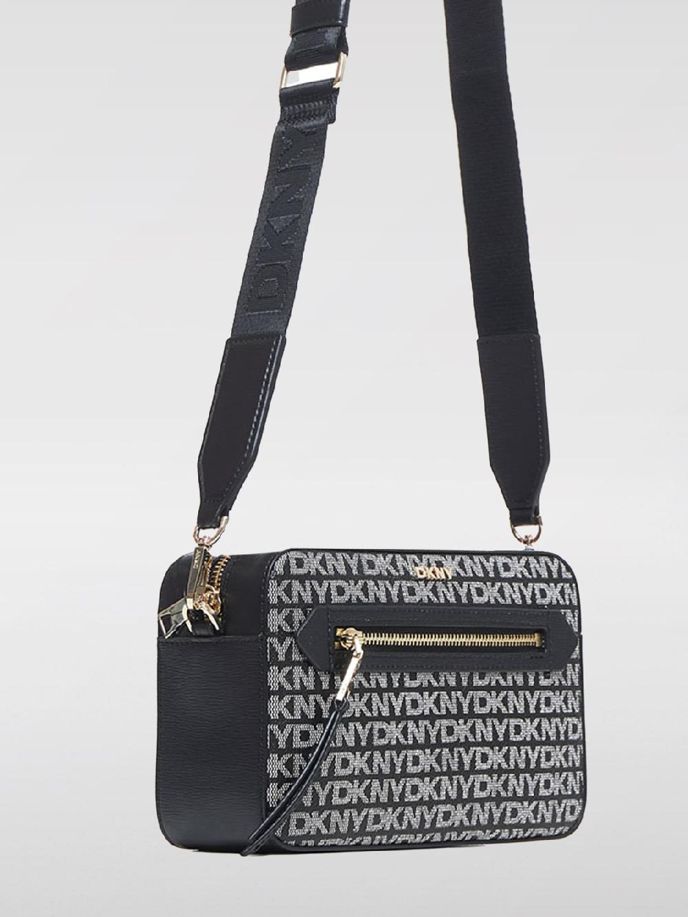 Giglio Borsa Bryant Ave Camera Dkny In Cotone Spalmato Con Monogram All Over