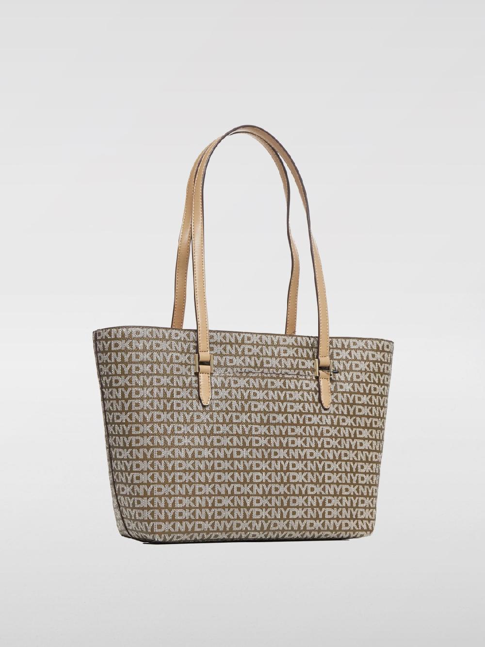 Giglio Borsa Bryant Dkny In Cotone Spalmato Con Logo All Over