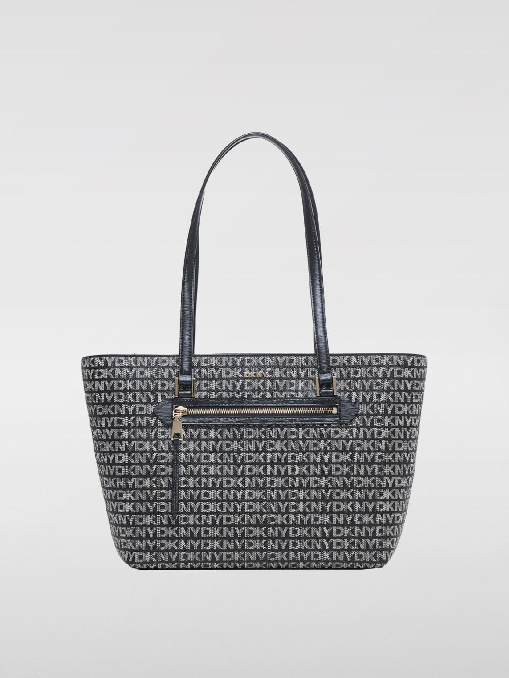 Giglio Borsa Bryant Dkny in cotone spalmato con logo all over