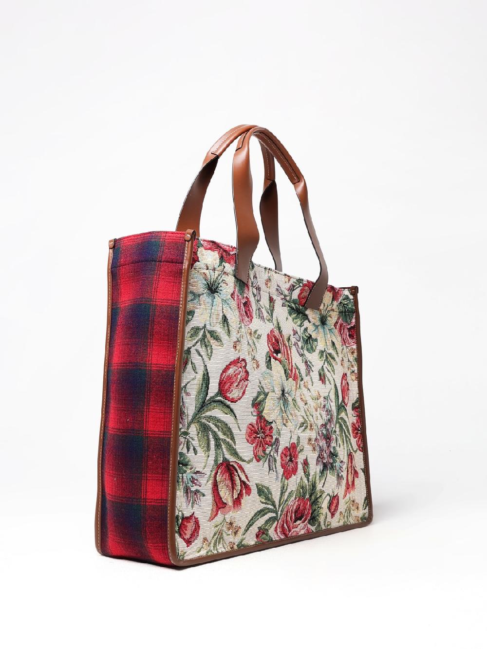Giglio Borsa Cabas Maison Margiela In Feltro Di Lana Vergine Jacquard